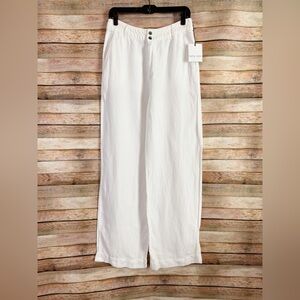 Bella Dahl White Wide-Leg Pants